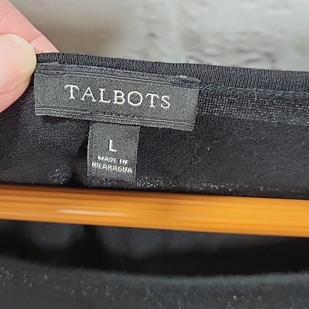 Talbots Shimmer Stripes Top - Picture 5 of 10